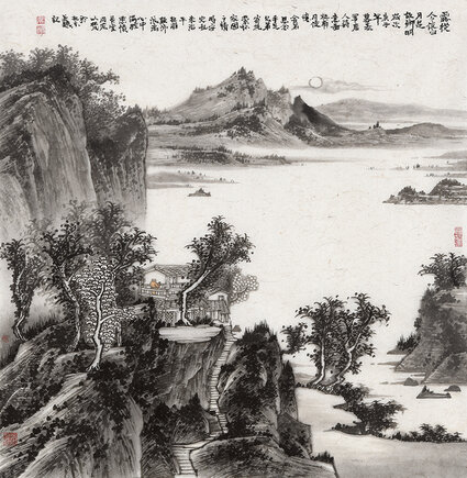 吴以梵作品9《露从今夜白 月是故乡明》